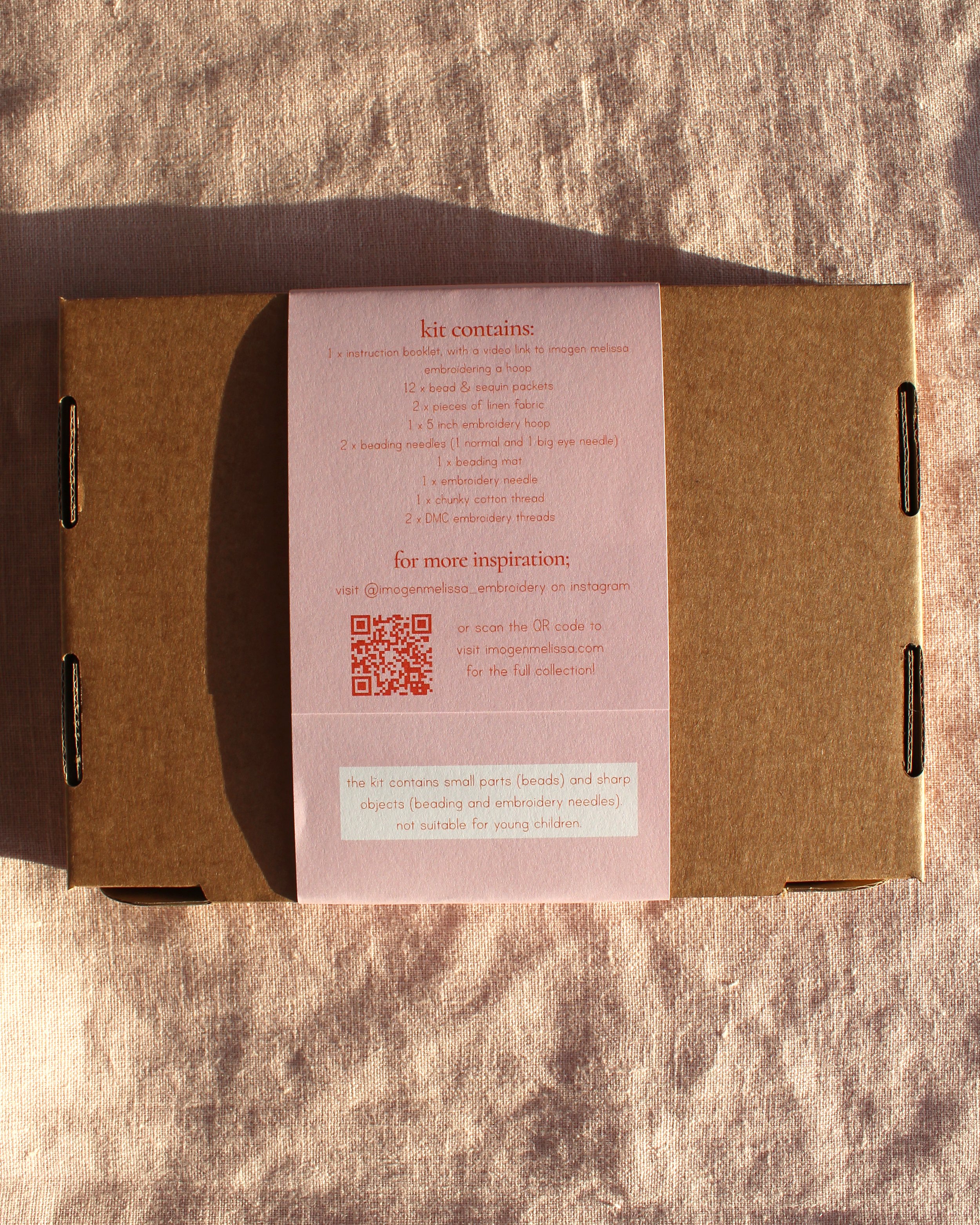 Beaded Embroidery Kit in Turquoise — imogen melissa